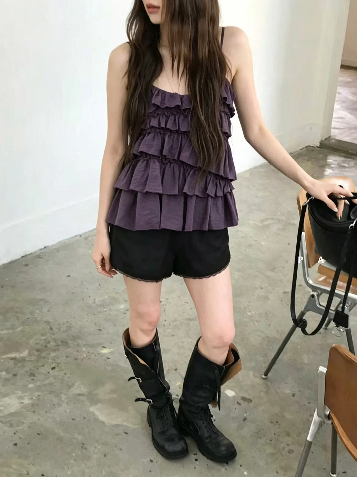 Sweet And Cool Atmosphere Set ARNOPAN Multi-Layer Irregular Lace Trim Satin Short Pants And Strapless Gown Fashionable Summer...
Sweet And Cool Atmosphere Set ARNOPAN Multi-Layer Irregular Lace Trim Satin Short Pants And Strapless Gown Fashionable Summer...