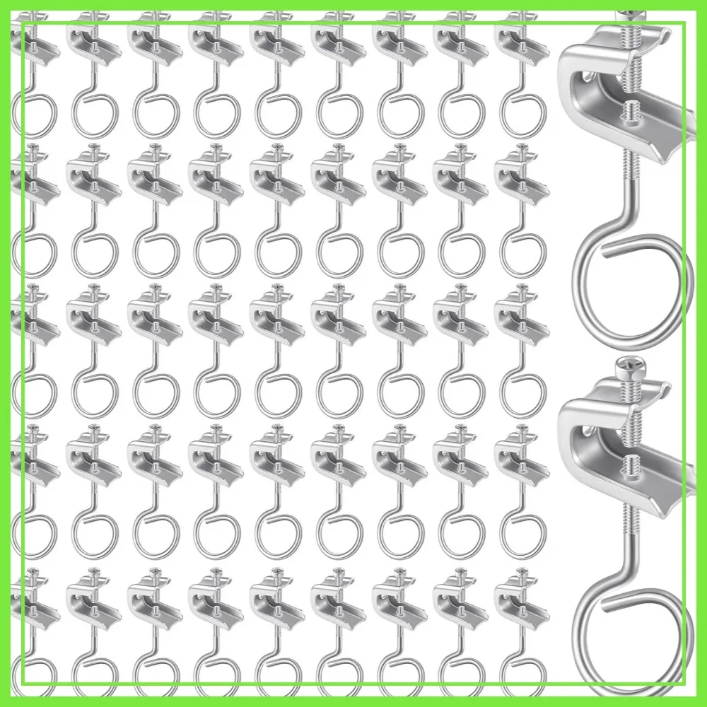 50 Set 1/4x20 Beam Clamp Steel C Clamps with Screws Metal Bridle Rings Cable Hangers for Pipe, 75 Lbs Capacity
50 Set 1/4x20 Beam Clamp Steel C Clamps with Screws Metal Bridle Rings Cable Hangers for Pipe, 75 Lbs Capacity