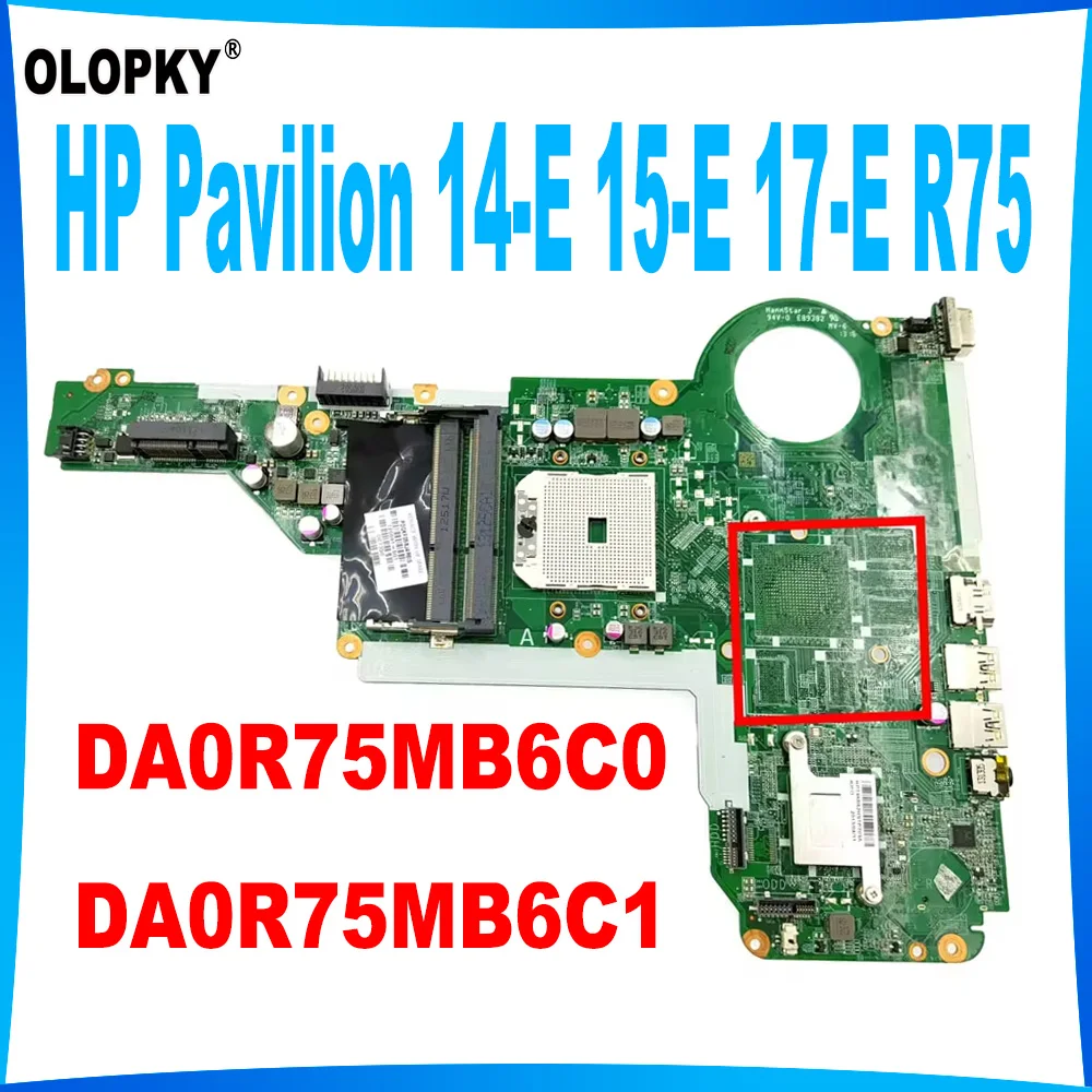 Материнская плата DA0R75MB6C0 DA0R75MB6C1 для ноутбука HP Pavilion 14-E 15-E 17-E R75 720691-601 720691-501 720691-001 DDR3, полностью протестирована
Материнская плата DA0R75MB6C0 DA0R75MB6C1 для ноутбука HP Pavilion 14-E 15-E 17-E R75 720691-601 720691-501 720691-001 DDR3, полностью протестирована