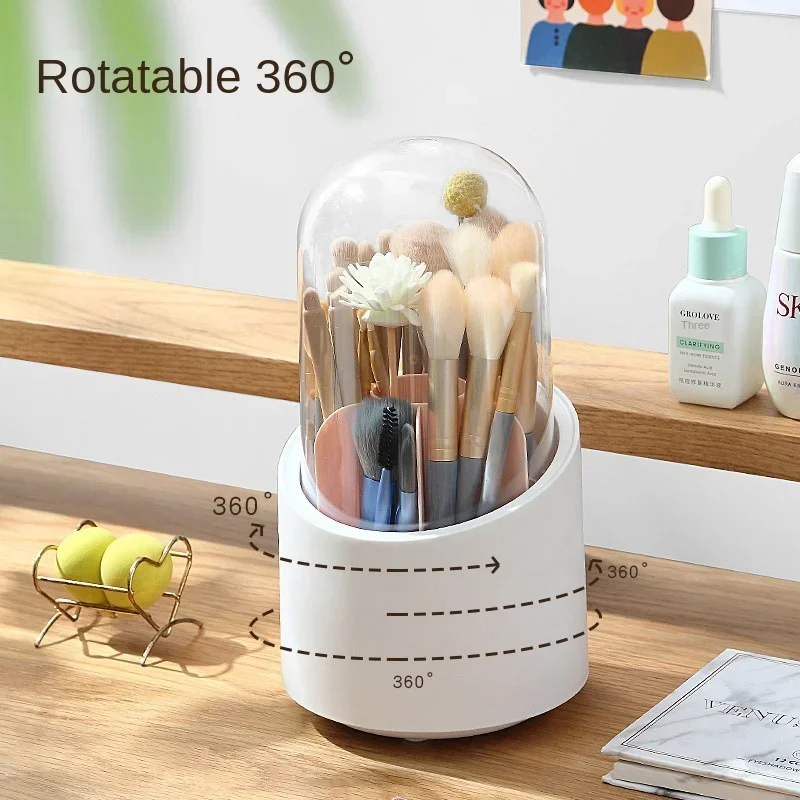 Makeup Brush Storage Holder 360 ° Rotating Storage Box Organizer Plastic Pen Holder Student Office Stationery Storage Bucket
Makeup Brush Storage Holder 360 ° Rotating Storage Box Organizer Plastic Pen Holder Student Office Stationery Storage Bucket