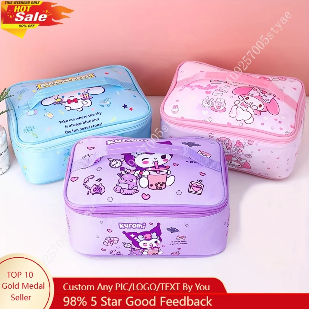 Kuromi Lunch Bag Featuring Sanrio Cartoons Cute Thick Aluminum Foil Lining for Insulation Portable for Daily Work Outdoor
Kuromi Lunch Bag Featuring Sanrio Cartoons Cute Thick Aluminum Foil Lining for Insulation Portable for Daily Work Outdoor