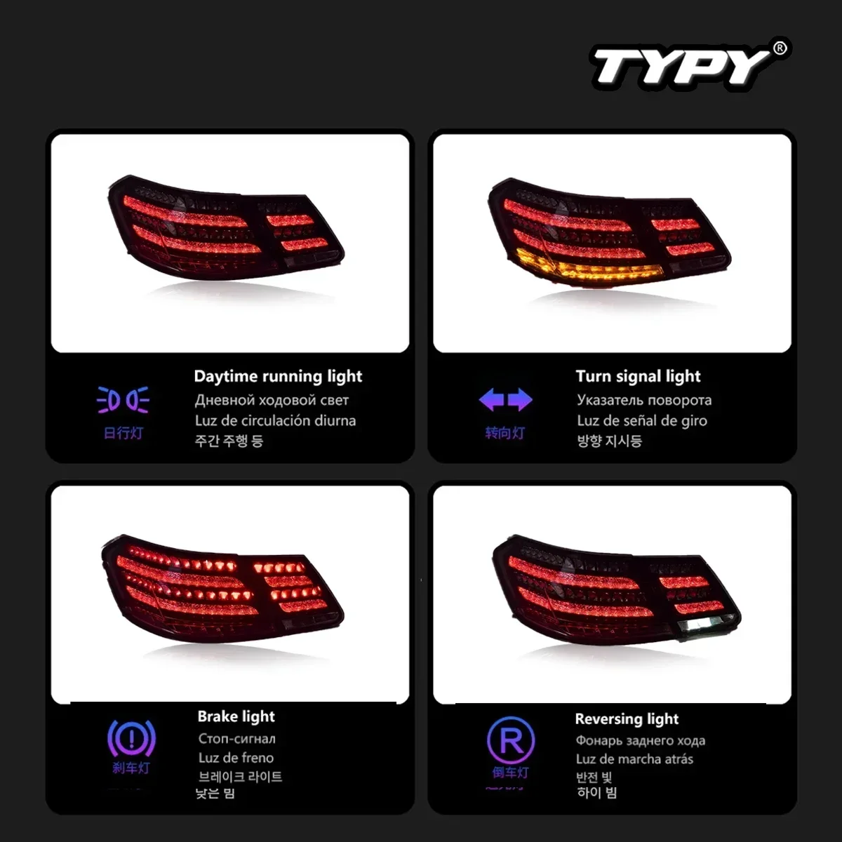 TYPY Car Tail Lights For Benz E-Class W212 LED Car Tail Lamps Daytime Running Lights Car Accessories 2009-2015
TYPY Car Tail Lights For Benz E-Class W212 LED Car Tail Lamps Daytime Running Lights Car Accessories 2009-2015