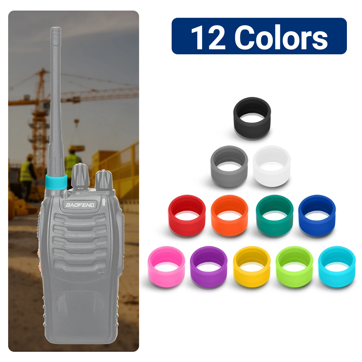 ABBREE 12 Colors Antenna Color ID Bands Walkie Talkie For BAOFENG BF-888S UV-5R QUANSHENG UV-K5 Motorola XPR3500 Two Way Radio
ABBREE 12 Colors Antenna Color ID Bands Walkie Talkie For BAOFENG BF-888S UV-5R QUANSHENG UV-K5 Motorola XPR3500 Two Way Radio