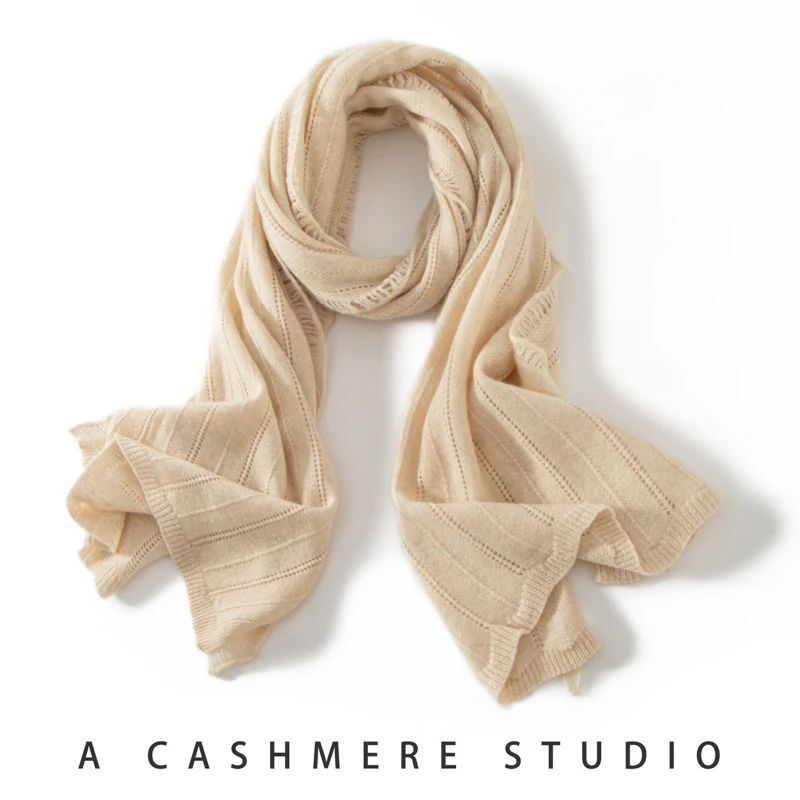 New Autumn Winter Women 100% Cashmere Knitted Scarf Solid Color Poncho Hollow Out Fashion Capes Lady High Quality Scarves Spring
New Autumn Winter Women 100% Cashmere Knitted Scarf Solid Color Poncho Hollow Out Fashion Capes Lady High Quality Scarves Spring