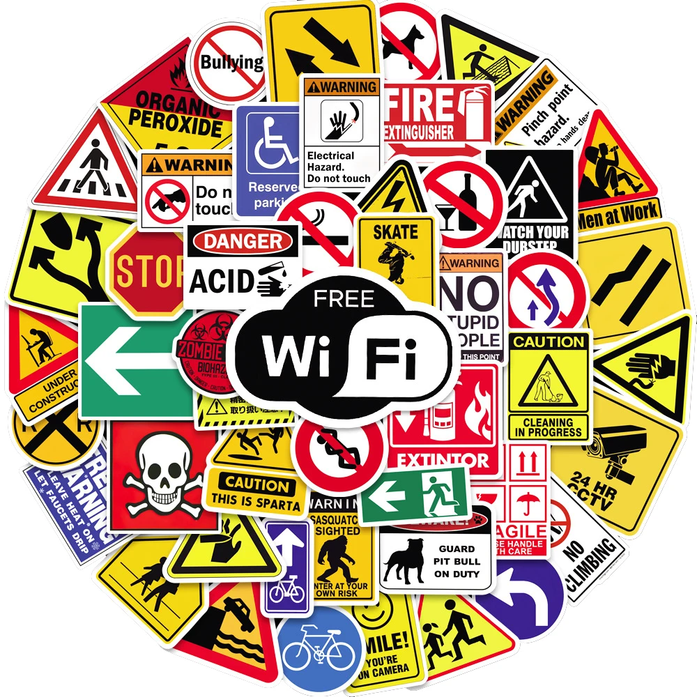 10/30/50pcs Cartoon Warning Stickers Danger Banning Decoration Decals Graffiti Skateboard Motorcycle Car Vinyl Cool Sticker Toys
10/30/50pcs Cartoon Warning Stickers Danger Banning Decoration Decals Graffiti Skateboard Motorcycle Car Vinyl Cool Sticker Toys