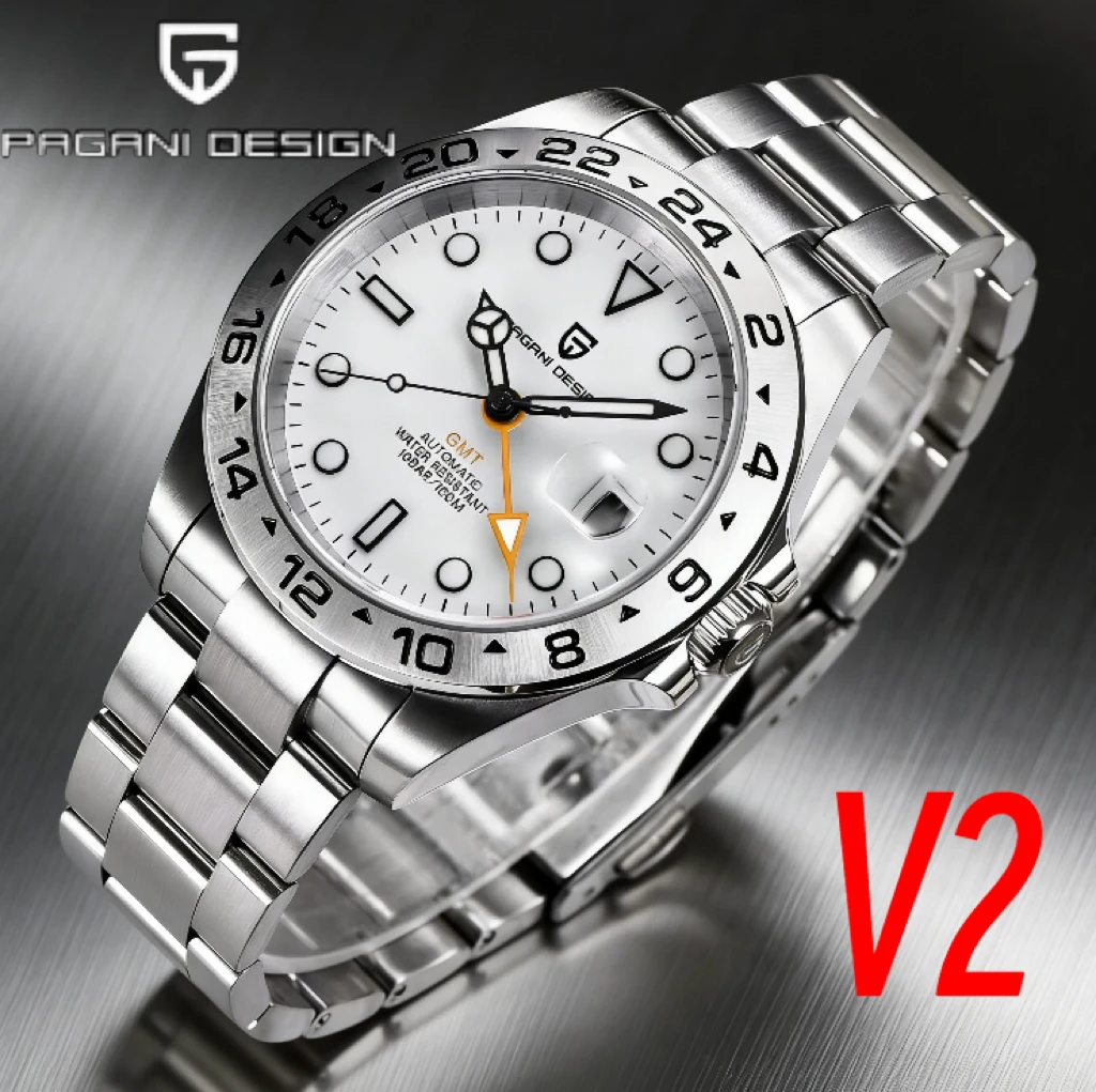 PAGANI DESIGN 2026 NEW ARRIVAL Men's GMT Automatic Watch Luxury Stainless Steel Sapphire Glass 100M Waterproof Sport Mechanical
PAGANI DESIGN 2026 NEW ARRIVAL Men's GMT Automatic Watch Luxury Stainless Steel Sapphire Glass 100M Waterproof Sport Mechanical