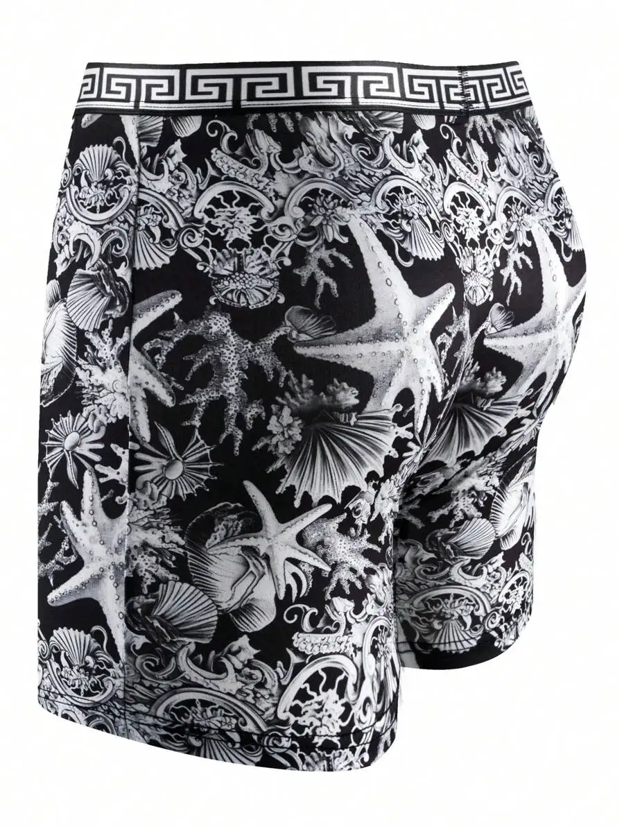 Mens Long Boxer Briefs Lightweight Printed Pattern Sea Life Design
Mens Long Boxer Briefs Lightweight Printed Pattern Sea Life Design