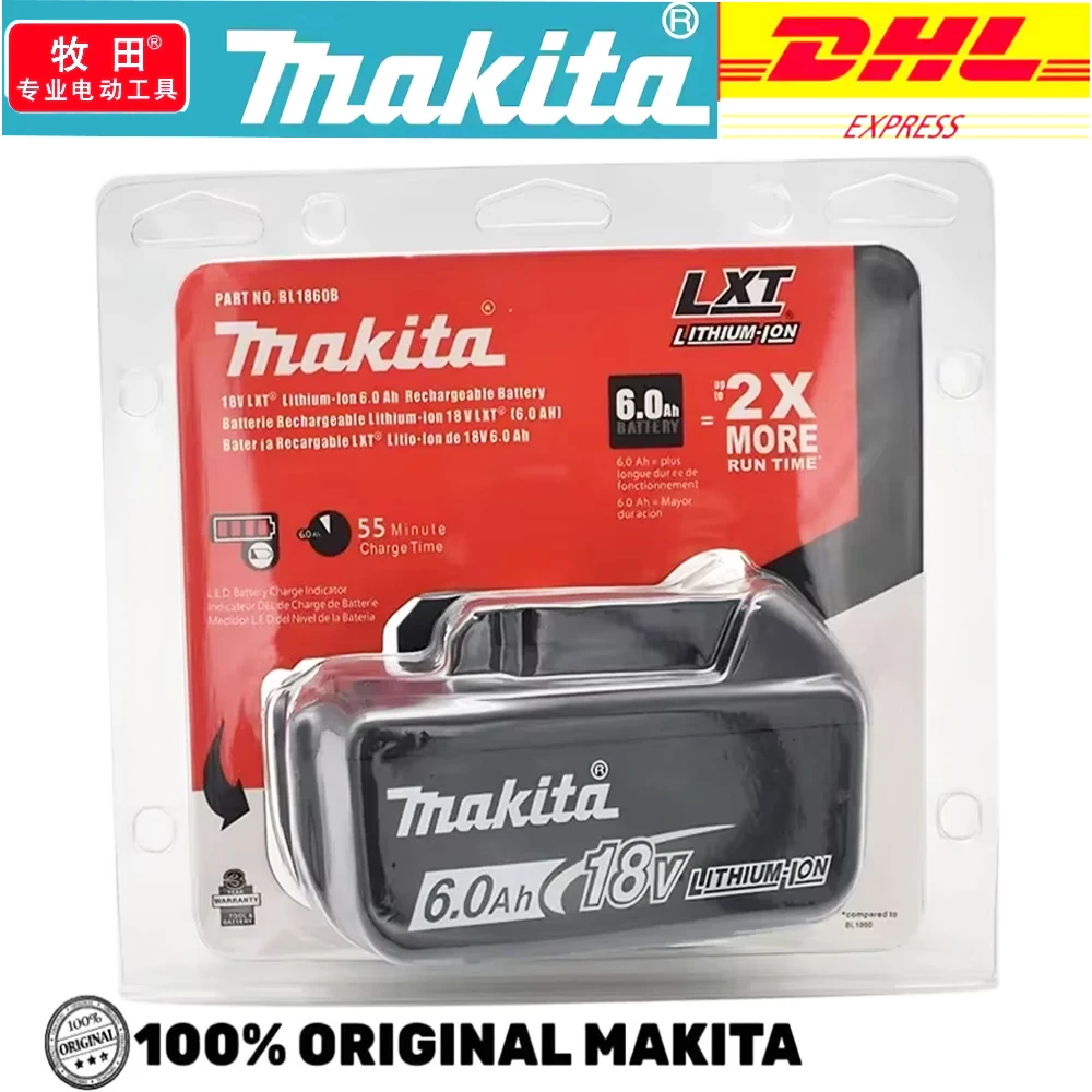 100% original Makita 18V 6.0Ah rechargeable battery,For Makita BL1830 BL1830B BL1840 BL1840B BL1850 BL1850B Power Tools Battery
100% original Makita 18V 6.0Ah rechargeable battery,For Makita BL1830 BL1830B BL1840 BL1840B BL1850 BL1850B Power Tools Battery