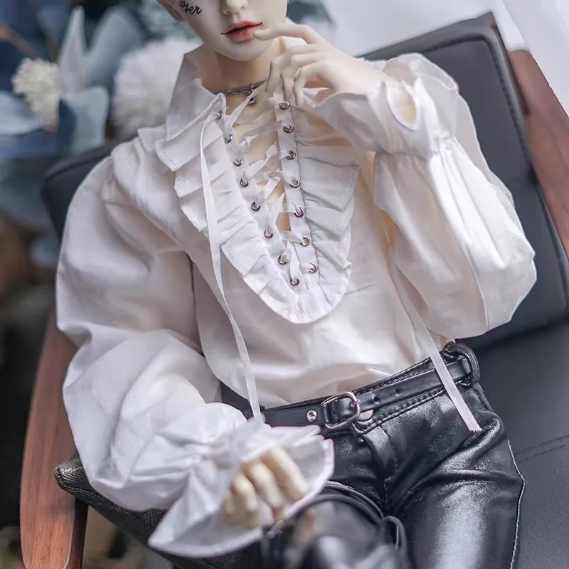 Детская одежда BJD, подходящая для 1/4 ID75, белая рубашка размера дяди на шнурке, верхняя рубашка в европейском стиле, мужской новый продукт
Детская одежда BJD, подходящая для 1/4 ID75, белая рубашка размера дяди на шнурке, верхняя рубашка в европейском стиле, мужской новый продукт