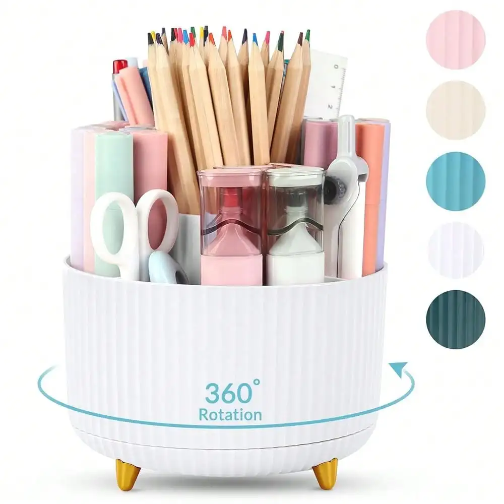 Pen Holder For Desk, 6 Pieces Mesh Desk Organizer Set 3 Compartments Pens Holder, Mail Organizer Letter Holder Home Office Supplies Caddy Storage Baskets For Desktop Accessories(6 Pack, Rose Gold)
Pen Holder For Desk, 6 Pieces Mesh Desk Organizer Set 3 Compartments Pens Holder, Mail Organizer Letter Holder Home Office Supplies Caddy Storage Baskets For Desktop Accessories(6 Pack, Rose Gold)