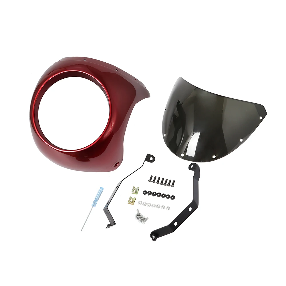 Motorcycle Red/White Front Headlight Fairing Windshield For Cafe Racer Honda Universa For Ducati motorcycle
Motorcycle Red/White Front Headlight Fairing Windshield For Cafe Racer Honda Universa For Ducati motorcycle
