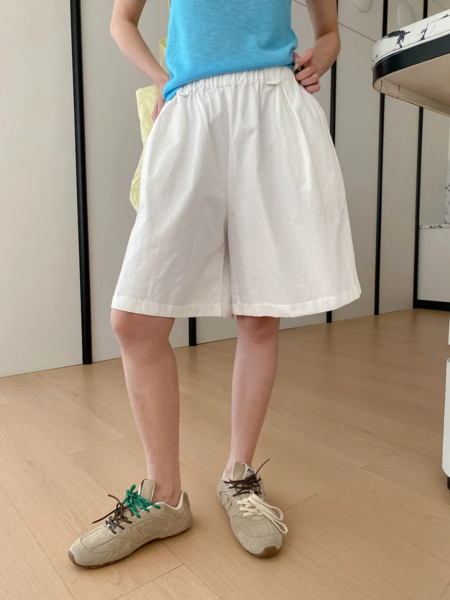 Summer women's relaxed loose wide leg A-line casual shorts versatile
Summer women's relaxed loose wide leg A-line casual shorts versatile
