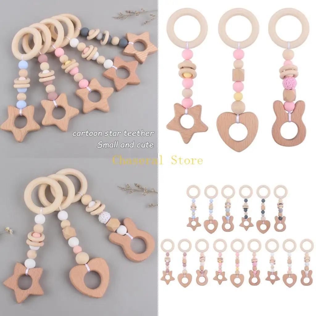 E7CE Pacifier Holder Baby Teething for 0-6 Months Teethers Baby Chew Beads Molar Toy for Babies Teething Molar Supplies
E7CE Pacifier Holder Baby Teething for 0-6 Months Teethers Baby Chew Beads Molar Toy for Babies Teething Molar Supplies