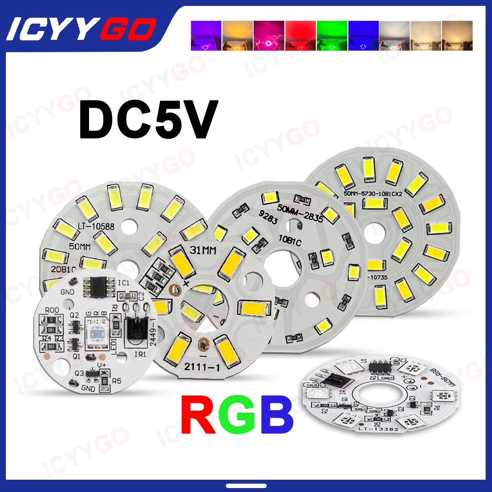 10PCB Low-Voltage DC5V LED Light Board Suitable For 3W 10W LED RGB Colored Lights Or White Light DIY Dimmable Bulb Light Board 
10PCB Low-Voltage DC5V LED Light Board Suitable For 3W 10W LED RGB Colored Lights Or White Light DIY Dimmable Bulb Light Board