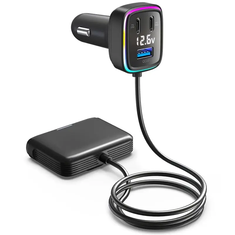 Multiport 6-Port Car Phone Adapter Voltage Display PD+ QC3.0 USB+ Type C-N32R
Multiport 6-Port Car Phone Adapter Voltage Display PD+ QC3.0 USB+ Type C-N32R