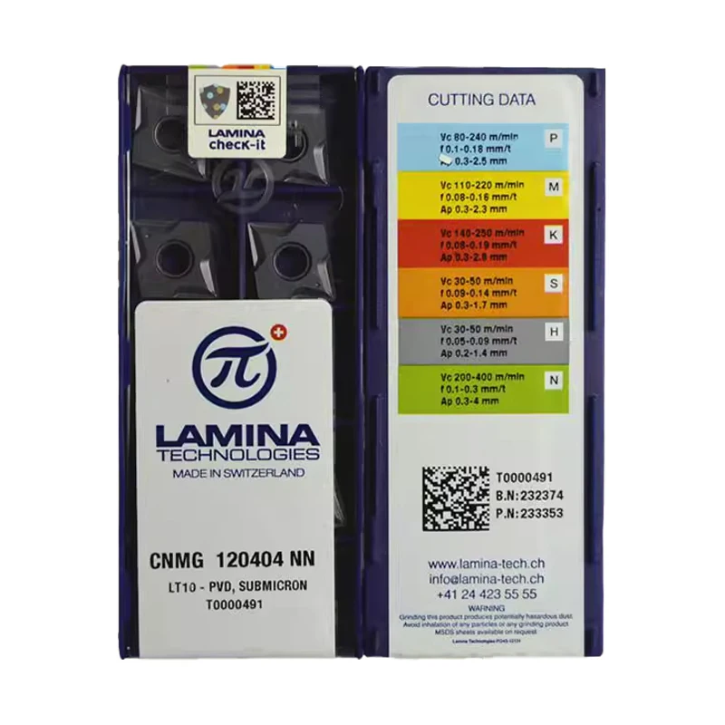 10pcs LAMINA Original CNMG120404NN CNMG120408NN CNMG120412NN LT10 LT1000 CNC Lathe Cutting Tools Turning Inserts
10pcs LAMINA Original CNMG120404NN CNMG120408NN CNMG120412NN LT10 LT1000 CNC Lathe Cutting Tools Turning Inserts