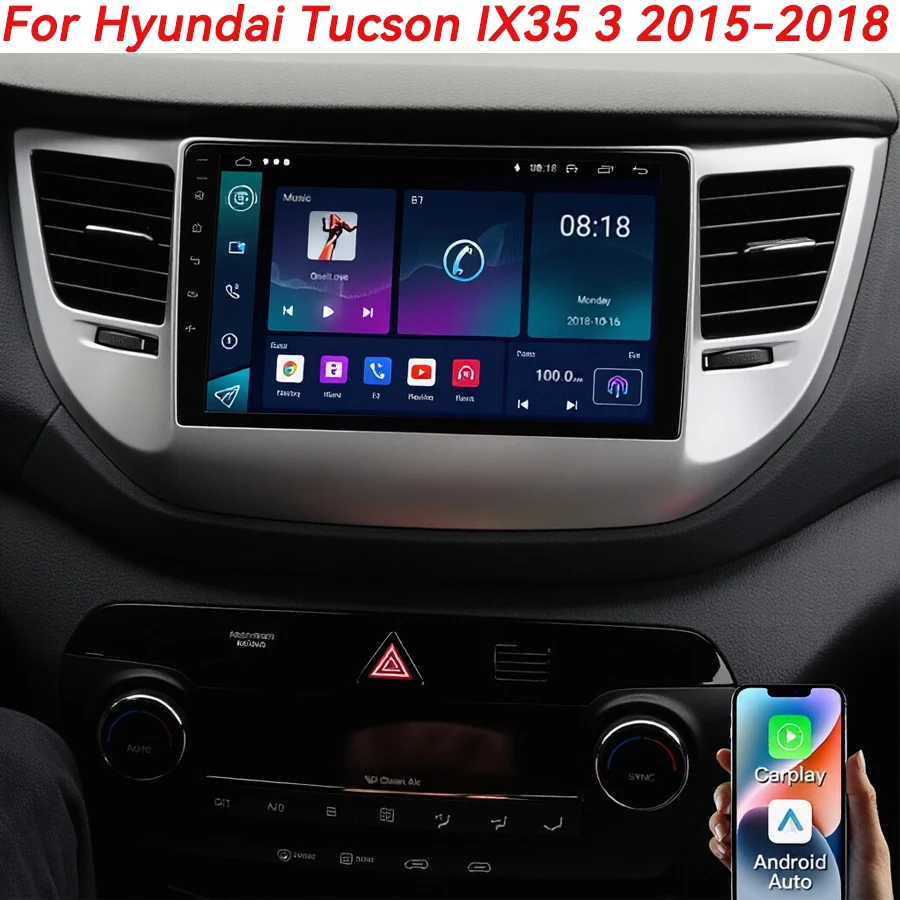 Android 16 2Din Car Radio Multimedia Player Navigation GPS For Hyundai Tucson IX35 3 2015 2016-2018 Head Unit Stereo DSP RDS
Android 16 2Din Car Radio Multimedia Player Navigation GPS For Hyundai Tucson IX35 3 2015 2016-2018 Head Unit Stereo DSP RDS