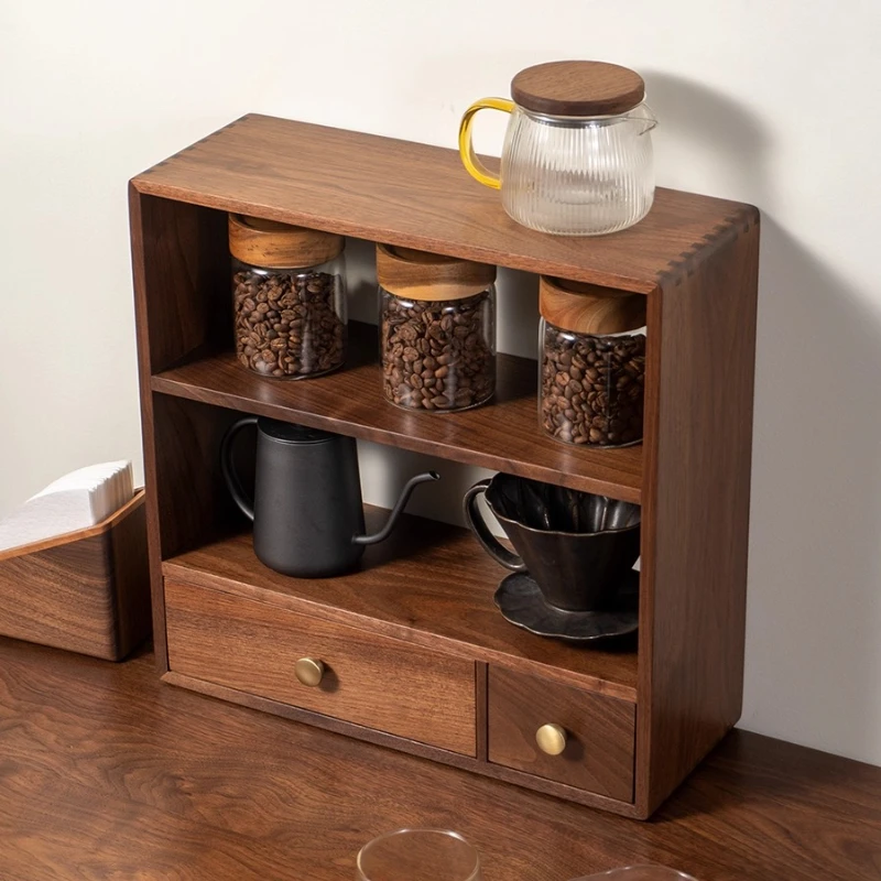 Minimalist Solid Wood Display Cabinet with Drawers - Multi-Tier Desktop Organizer for Tea Set, Coffee Mugs & Office Supplies
Minimalist Solid Wood Display Cabinet with Drawers - Multi-Tier Desktop Organizer for Tea Set, Coffee Mugs & Office Supplies