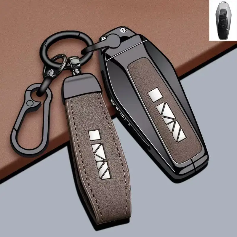 Zinc Alloy Key Fob Cover for CHERY ICAR 03/GT/Comfort/EQ7 2025, Heavy Duty Metal Protective Case Shell with Keychain Keybag
Zinc Alloy Key Fob Cover for CHERY ICAR 03/GT/Comfort/EQ7 2025, Heavy Duty Metal Protective Case Shell with Keychain Keybag