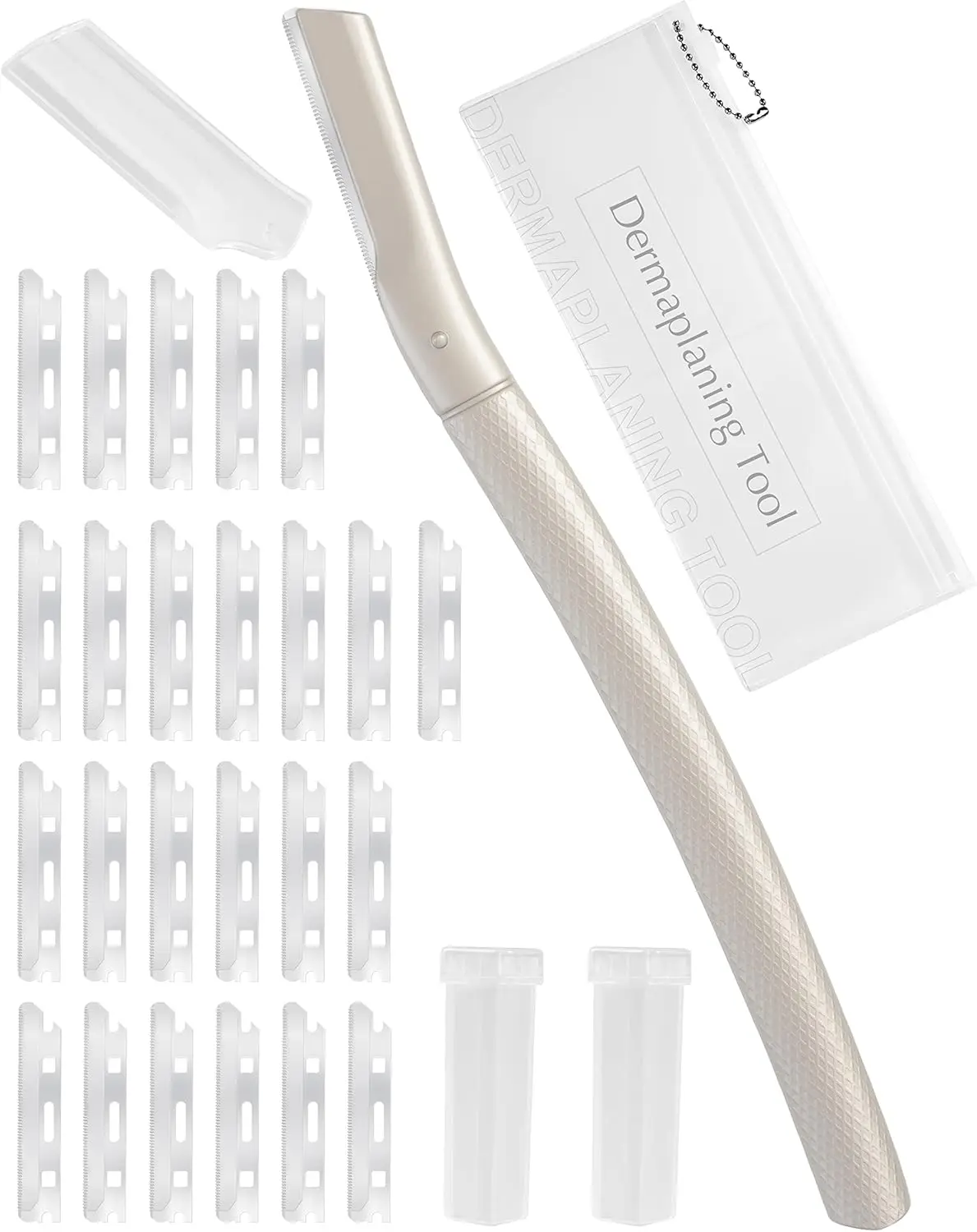 Facial Razor for Women Men with 20 Blade Refills, Dermaplane Hair Removal Tool for Face Eyebrow Travel
Facial Razor for Women Men with 20 Blade Refills, Dermaplane Hair Removal Tool for Face Eyebrow Travel