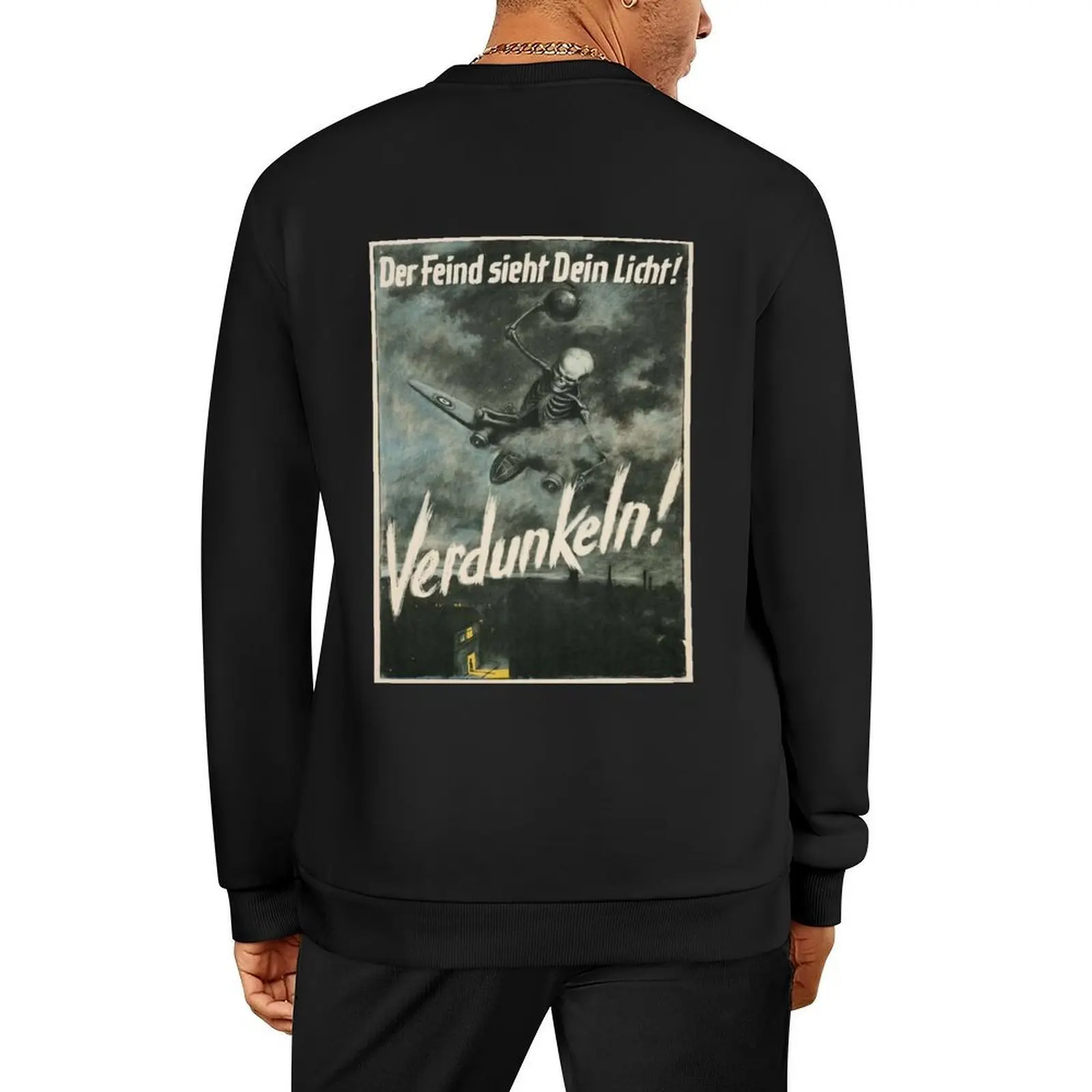 The Enemy Sees Your Light (German Blackout Poster WW2). Pullover tracksuits men's coat hooded sweatshirts
The Enemy Sees Your Light (German Blackout Poster WW2). Pullover tracksuits men's coat hooded sweatshirts
