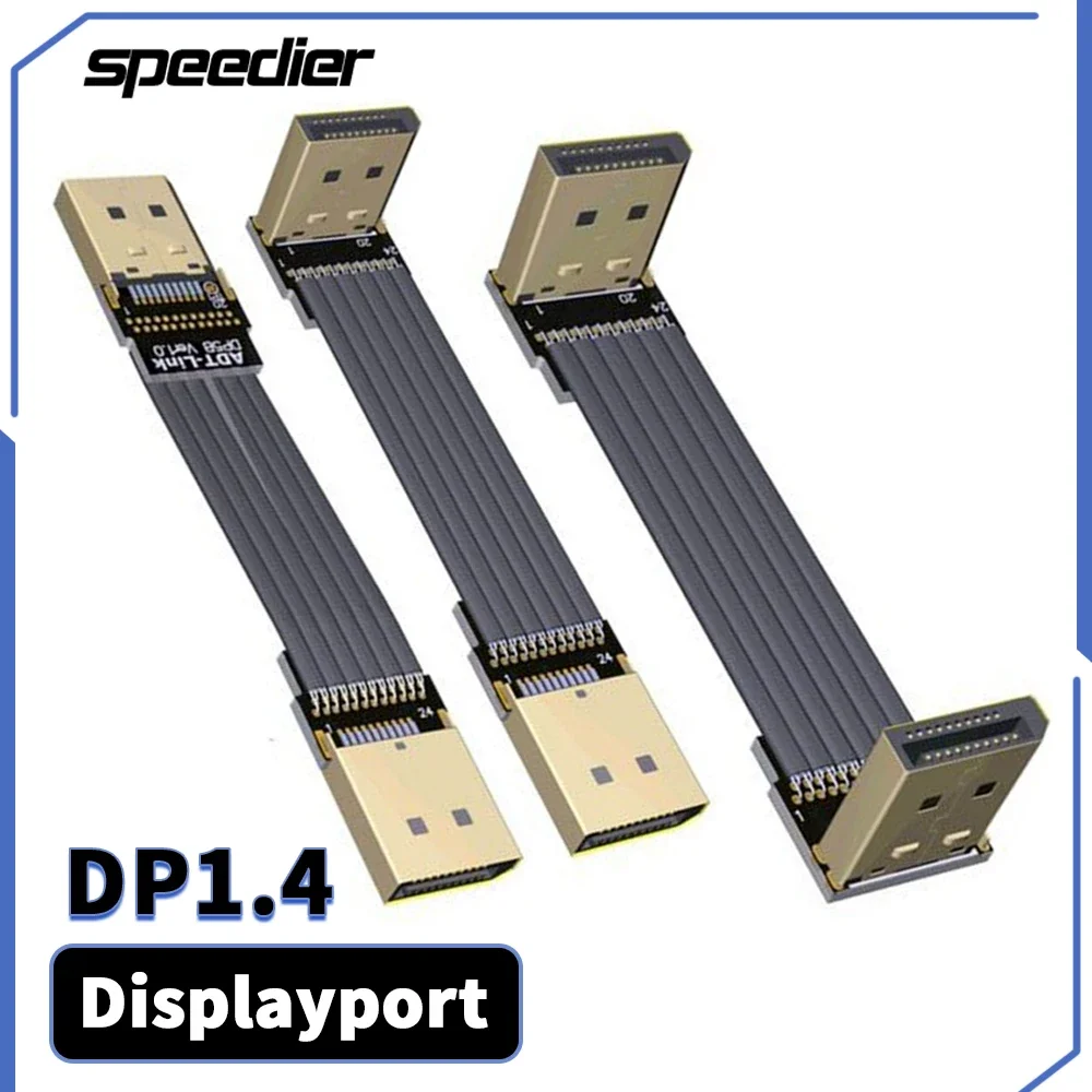 2021 New ADT Displayport DP1.4 Ribbon Extension Cable Metal Shielded DP To DP-V1.4 Flat Flexible Adapter For Video Card Extender
2021 New ADT Displayport DP1.4 Ribbon Extension Cable Metal Shielded DP To DP-V1.4 Flat Flexible Adapter For Video Card Extender