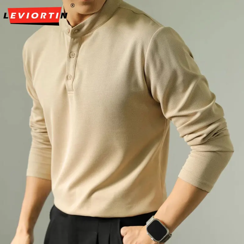 autumn men's light mature casual long sleeved slim fit high-end feeling new Chinese style polo shirt stand collar base shirt
autumn men's light mature casual long sleeved slim fit high-end feeling new Chinese style polo shirt stand collar base shirt