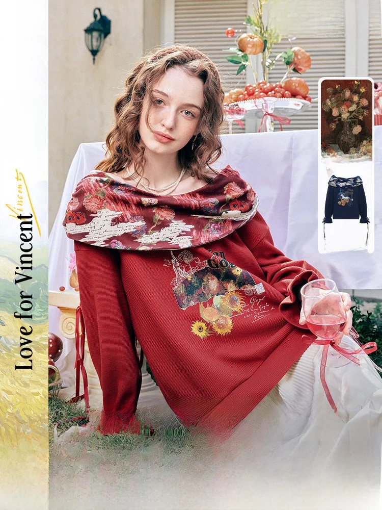 Artistic Sweet oulder Bared Printed T irt Women's Loose Fit Long Sve Spring New Sle Casual Art Leisure Polyester Cot...
Artistic Sweet oulder Bared Printed T irt Women's Loose Fit Long Sve Spring New Sle Casual Art Leisure Polyester Cot...