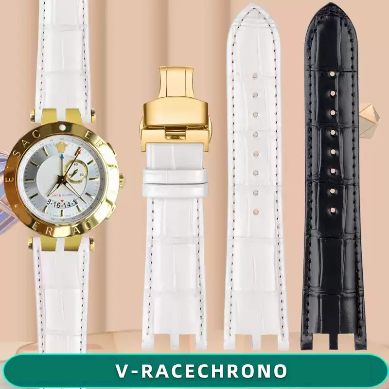 Watchband For Versace V-RACECHRONO Series GMT Double Concave Convex Interface Genuine Leather Watch Strap Men's 24mm
Watchband For Versace V-RACECHRONO Series GMT Double Concave Convex Interface Genuine Leather Watch Strap Men's 24mm