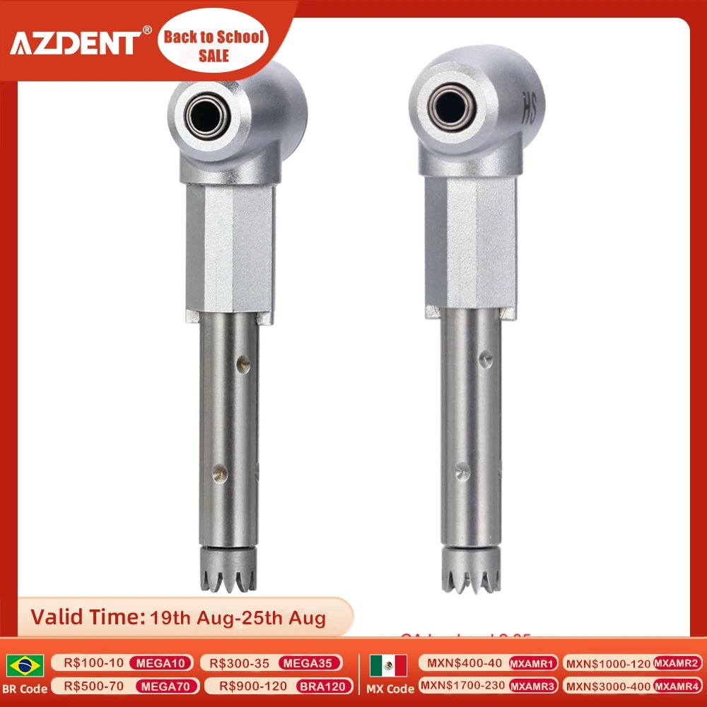 AZDENT Dental Intra Head 1:1 Push Button Contra Angle Handpiece Low Speed Inner Water Spray for CA Burs 2.35mm
AZDENT Dental Intra Head 1:1 Push Button Contra Angle Handpiece Low Speed Inner Water Spray for CA Burs 2.35mm