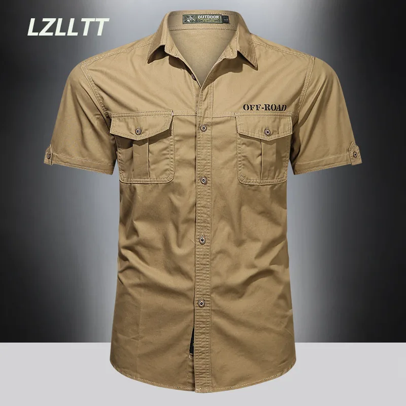 Summer Mens Tactical Military Cargo Shirts Men Lightweight Quick Drying Shirt Outdoor Casual Cotton Formal Tops Work Shirts Male
Summer Mens Tactical Military Cargo Shirts Men Lightweight Quick Drying Shirt Outdoor Casual Cotton Formal Tops Work Shirts Male