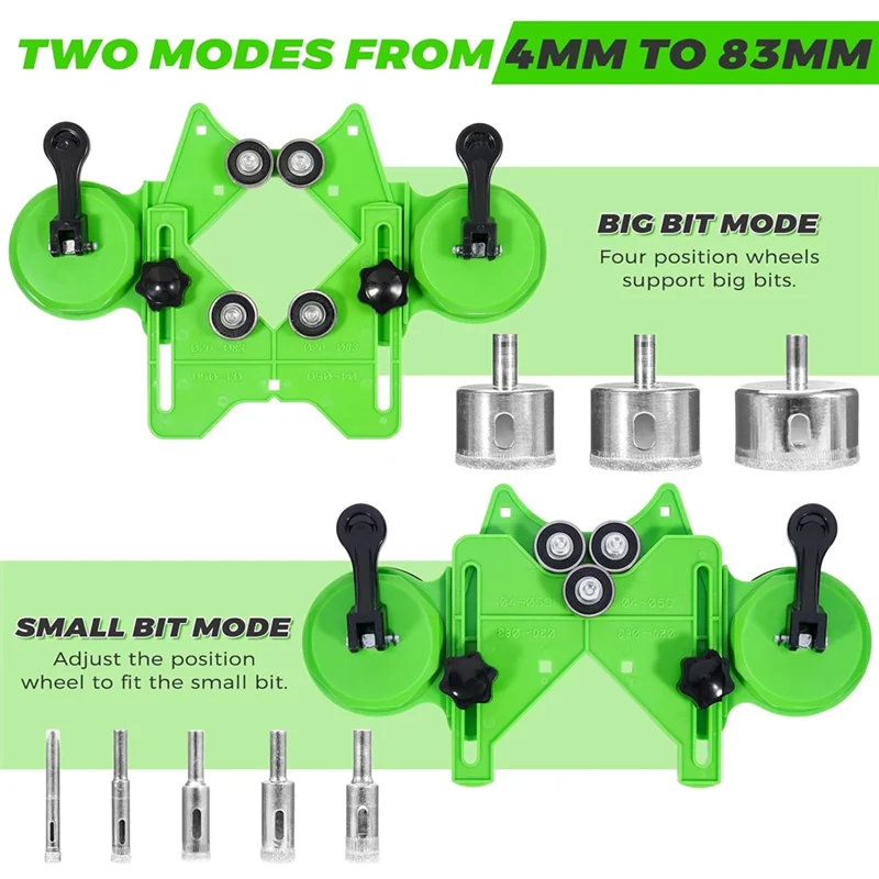 High Quality-Diamond Hole Saw Kit ,16PCS Tile Saw Drill Bits Set From 6Mm-50Mm With Double Suction Cups For Drilling , Gl
High Quality-Diamond Hole Saw Kit ,16PCS Tile Saw Drill Bits Set From 6Mm-50Mm With Double Suction Cups For Drilling , Gl