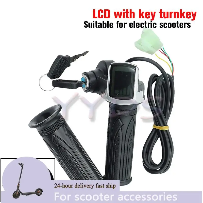 Throttle Grip E-bike Handlebar with Lock Ebike24v 36V 48V Electric Bicycle Scooter Accelerator Power Indicator Key LED Display
Throttle Grip E-bike Handlebar with Lock Ebike24v 36V 48V Electric Bicycle Scooter Accelerator Power Indicator Key LED Display