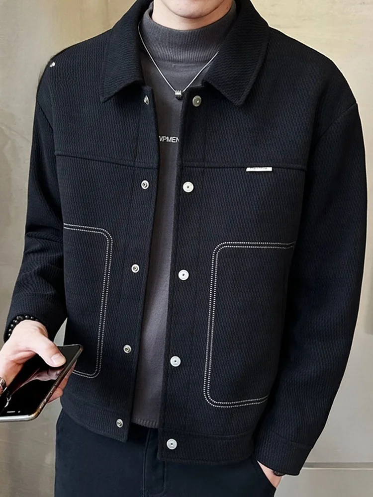 Мужская зимняя повседневная куртка свободного кроя из полиэстера, модная верхняя одежда для молодежи, на каждый день, с длинными рукавами
Мужская зимняя повседневная куртка свободного кроя из полиэстера, модная верхняя одежда для молодежи, на каждый день, с длинными рукавами