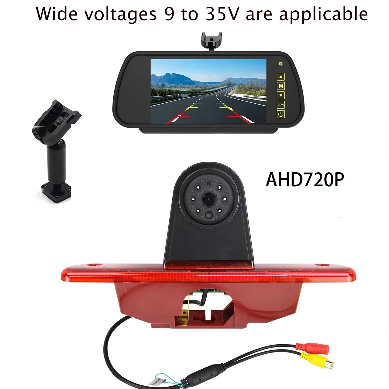 3rd High Brake Light Camera with 7" monitor kit for Citroen Jumpy Peugeot Expert Toyota Proace parking Camera (2007-2016)
3rd High Brake Light Camera with 7" monitor kit for Citroen Jumpy Peugeot Expert Toyota Proace parking Camera (2007-2016)