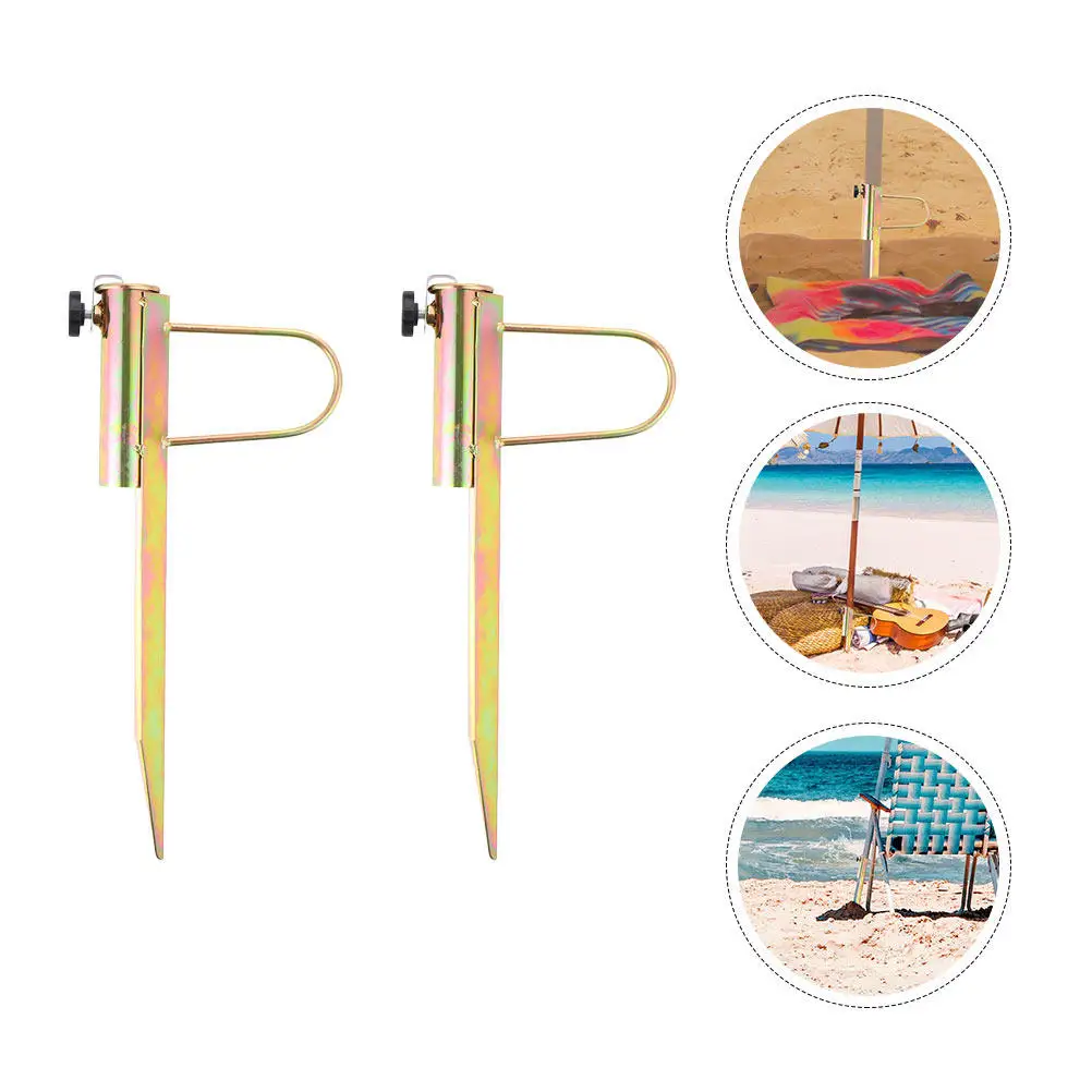 2Pcs Beach Umbrella Sand Anchor Heavy Duty Iron Holder Stand Outdoor Ground Spike Base Strong Stable Sand Support
2Pcs Beach Umbrella Sand Anchor Heavy Duty Iron Holder Stand Outdoor Ground Spike Base Strong Stable Sand Support