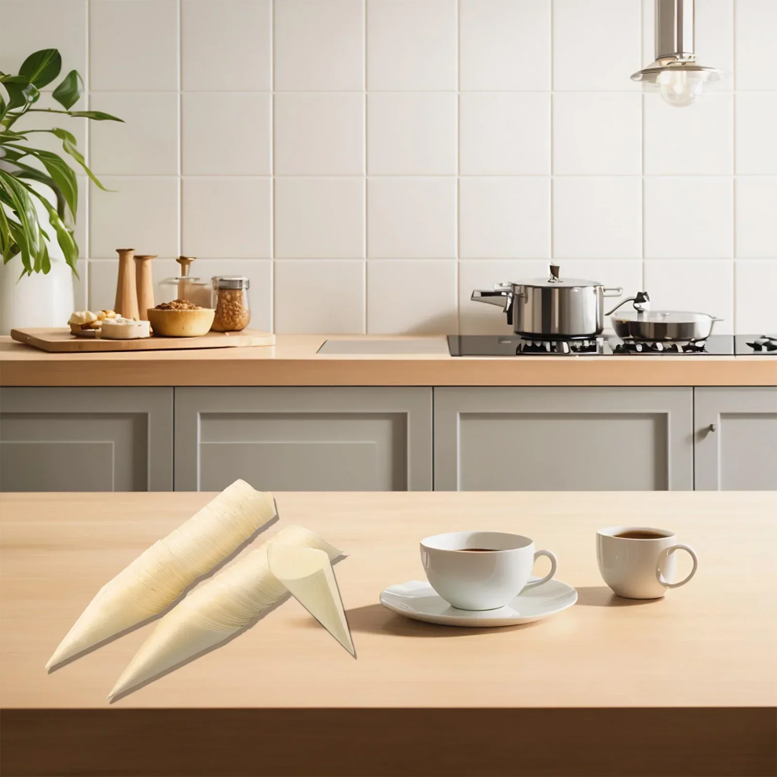 100Pcs Food Cones Disposable Appetizer Cones Wood Tasting Cones Ice Cream Packaging Candy Cup For Home Wedding Party Decoration
100Pcs Food Cones Disposable Appetizer Cones Wood Tasting Cones Ice Cream Packaging Candy Cup For Home Wedding Party Decoration