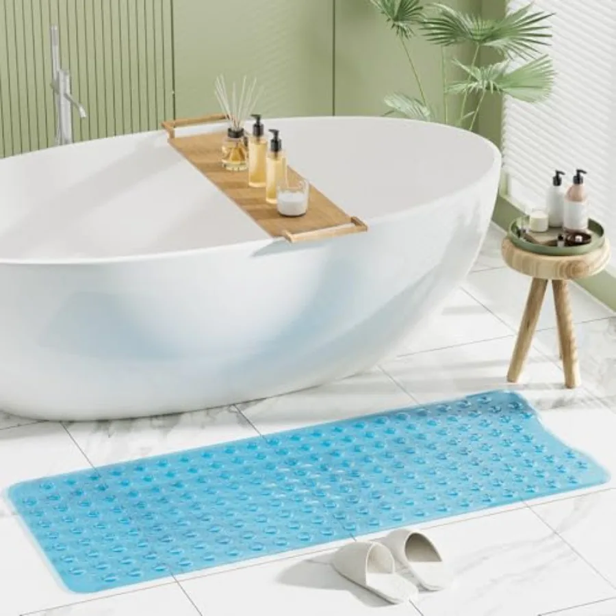 40×16 Inches Non‑Slip Shower Mat with Suction Cups & Drain Holes, Safe for Anti‑slip Bathing
40×16 Inches Non‑Slip Shower Mat with Suction Cups & Drain Holes, Safe for Anti‑slip Bathing