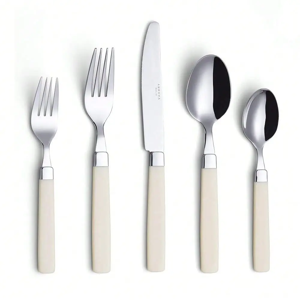Silverware Set Stainless Steel Colorful Tableware Kitchen Flatware Set Utensils, Includes Dinner Knives, Forks, Spoons, Salad F
Silverware Set Stainless Steel Colorful Tableware Kitchen Flatware Set Utensils, Includes Dinner Knives, Forks, Spoons, Salad F