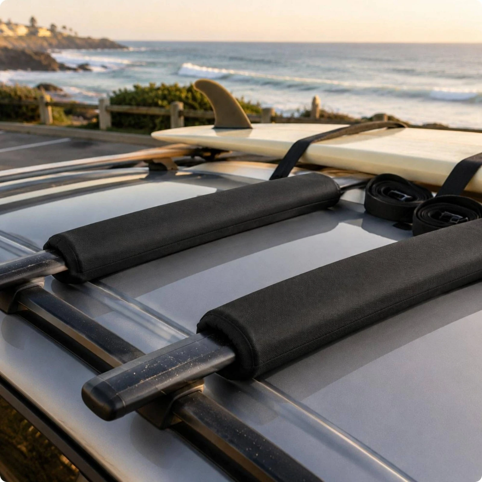 2 Pieces Car Roof Rack Pads Sewn End Closure Soft Roof Rack Pads Transport Gear Cylindrical Heavy Duty
2 Pieces Car Roof Rack Pads Sewn End Closure Soft Roof Rack Pads Transport Gear Cylindrical Heavy Duty
