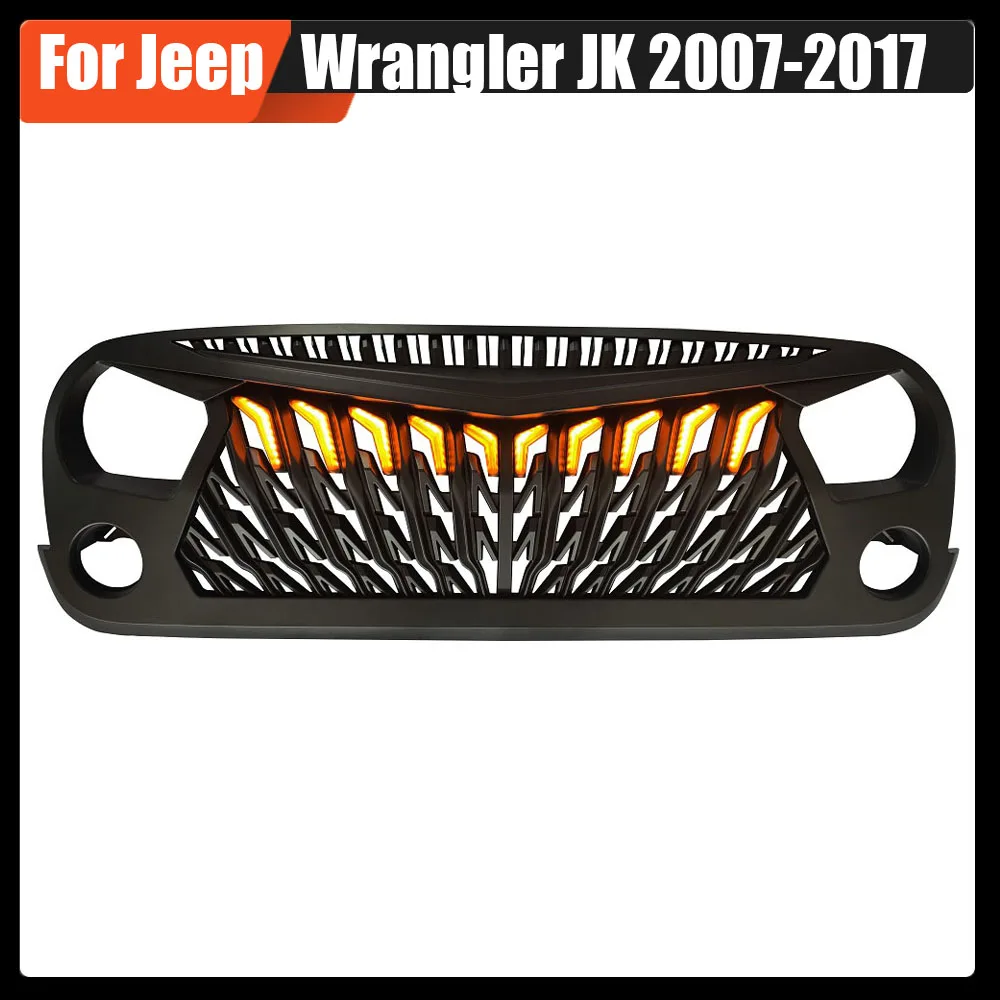 For Jeep Wrangler JK 2007-2017 Factory Car Accessories Painted Grilles Upper Racing Grills Front Hood Bumper Grill With Light
For Jeep Wrangler JK 2007-2017 Factory Car Accessories Painted Grilles Upper Racing Grills Front Hood Bumper Grill With Light