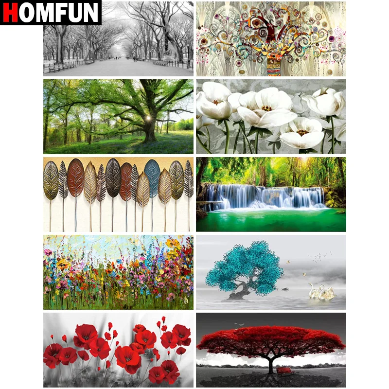 HOMFUN Diamond Painting Cross Stitch "Scenery Tree Flower" 5D DIY Diamond Embroidery Full Square/round Rhinestone Of Picture
HOMFUN Diamond Painting Cross Stitch "Scenery Tree Flower" 5D DIY Diamond Embroidery Full Square/round Rhinestone Of Picture