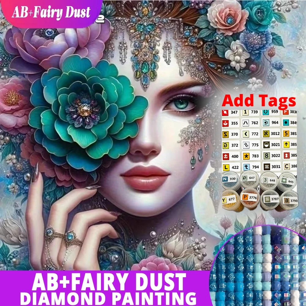 AB Fairy Dust DMC stickers DIY Diamond Painting Woman Portrait Character Acrylic Craft Supplies Mosaic Flower Craft Kit Embroide
AB Fairy Dust DMC stickers DIY Diamond Painting Woman Portrait Character Acrylic Craft Supplies Mosaic Flower Craft Kit Embroide