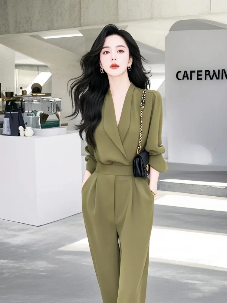 New High End Spring Temperament Jumpersuit Women High Waist Slim Puff Long Sleeve Sexy Laple Elegant Casual Rompers Fashion
New High End Spring Temperament Jumpersuit Women High Waist Slim Puff Long Sleeve Sexy Laple Elegant Casual Rompers Fashion