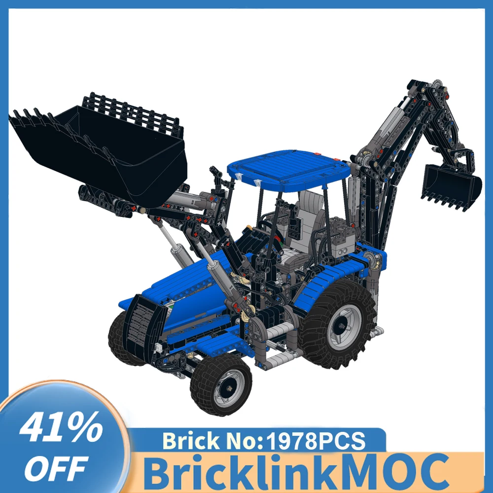1978PCS Moc city Engineering RC Backhoe Wheel Loader model DIY creative ideas ChildToy birthday Gift Technology building blocks
1978PCS Moc city Engineering RC Backhoe Wheel Loader model DIY creative ideas ChildToy birthday Gift Technology building blocks