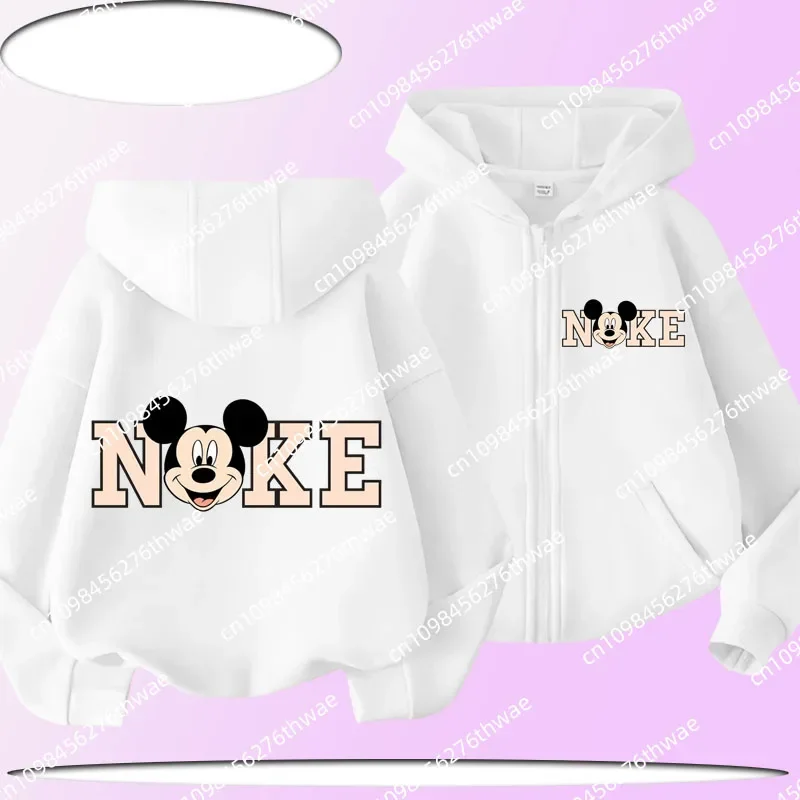 Mickey Minnie Alphabet Cartoon Print Children's Zippered Hooded Coat for Spring and Autumn Boys and Girls Casual Sports Shirt
Mickey Minnie Alphabet Cartoon Print Children's Zippered Hooded Coat for Spring and Autumn Boys and Girls Casual Sports Shirt