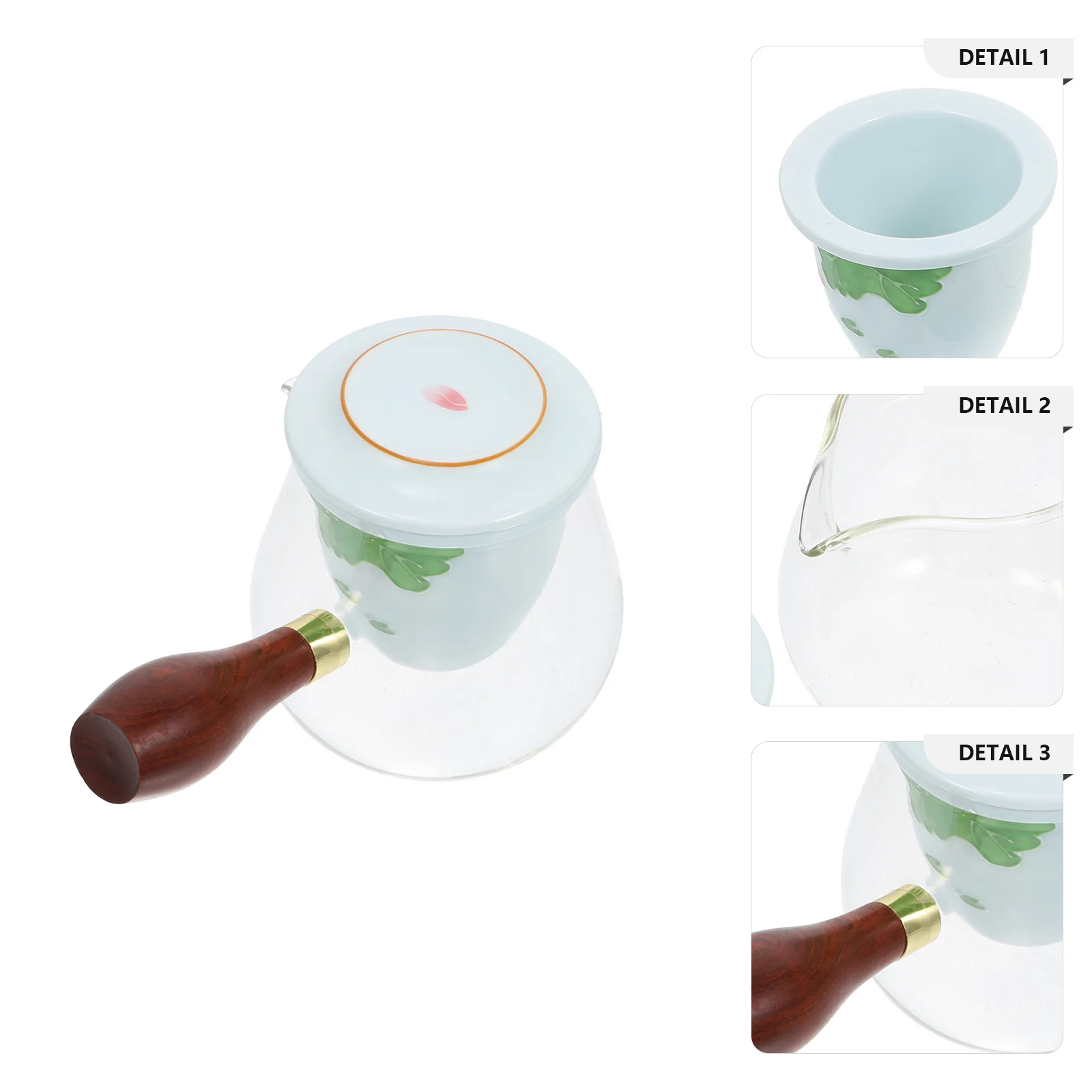 1 set Side Handle Teapot Heat Resistant Glass Wood Handle Infuser For Boiling Tea Kung Fu Glass Tea Maker Household Kitchen
1 set Side Handle Teapot Heat Resistant Glass Wood Handle Infuser For Boiling Tea Kung Fu Glass Tea Maker Household Kitchen
