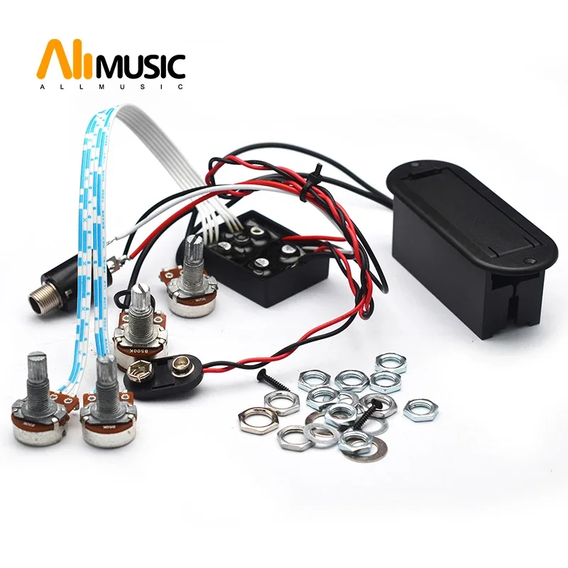 2 Band Pre-wired Active Bass Circuit Active & Passive EQ Equalizer Electric Bass Preamp Circuit
2 Band Pre-wired Active Bass Circuit Active & Passive EQ Equalizer Electric Bass Preamp Circuit