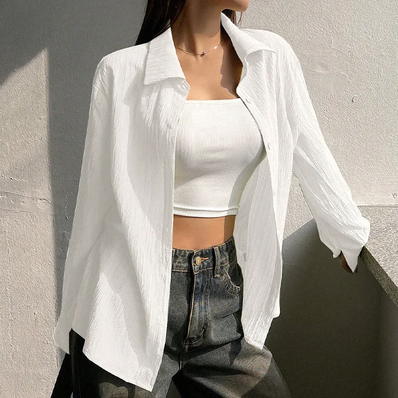 2026 Autumn New Elegant Solid Color Long Sleeve Sun Protection Shirt For Women
2026 Autumn New Elegant Solid Color Long Sleeve Sun Protection Shirt For Women