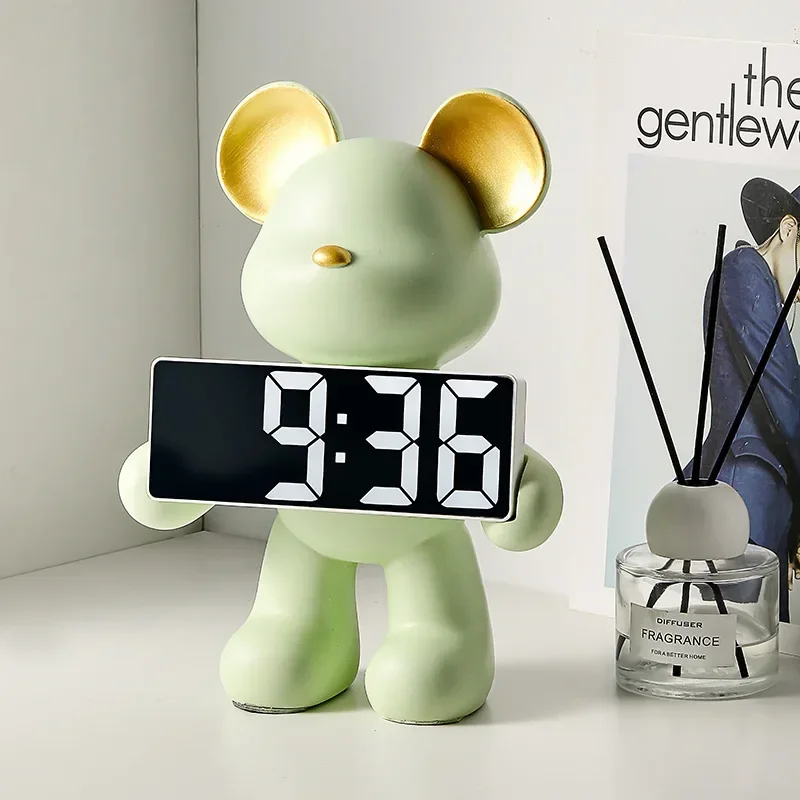 Smart Digital Bear Bedside Watch Decoration and Table Accessories Kawaii Room Decor Holiday Gifts Bedroom Bedside Table Clock
Smart Digital Bear Bedside Watch Decoration and Table Accessories Kawaii Room Decor Holiday Gifts Bedroom Bedside Table Clock